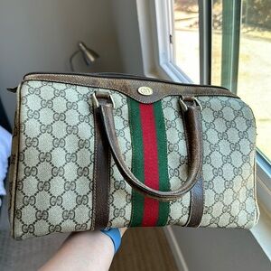 🤎 Vintage Gucci Boston Bag *fixer upper* project bag
